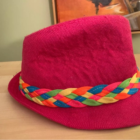 Pink Girls Hello Kitty canvas fedora hat size. M/L - Picture 4 of 5